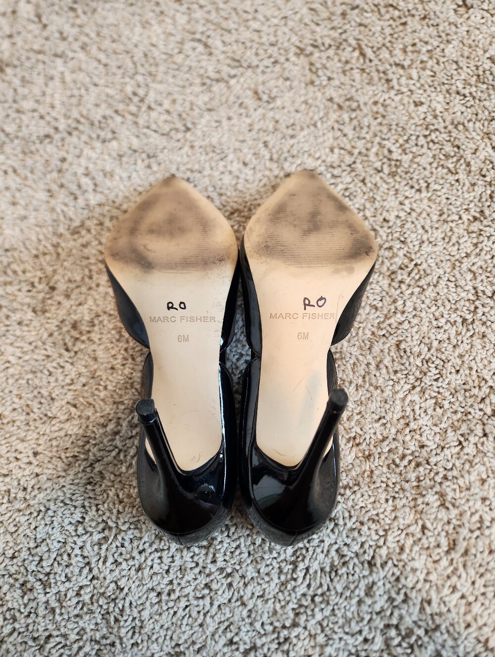 Marc Fisher Women's Christa Pump Black Patent Size 6 - Picture 7 of 10